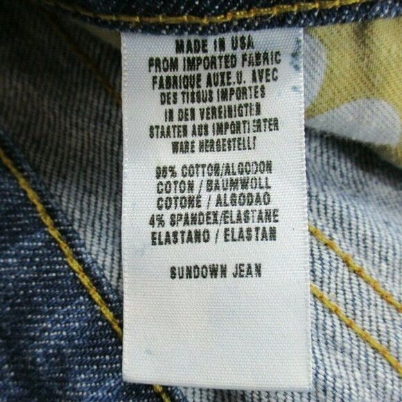 Lucky Brand Sundown Jeans By Gene Montesano Women's Size 27 Ringspun Denim - Picture 7 of 11